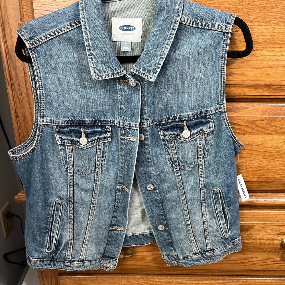 Old navy jeans vest